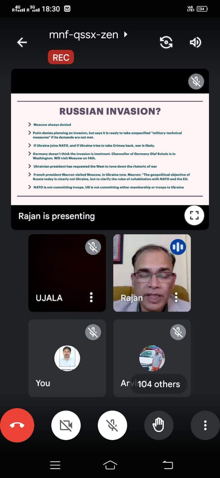 वर्तमान रूस-यूक्रेन समस्या विभिन्न परिप्रेक्ष्य विषय पर विशेष व्याख्यान 1 political Science